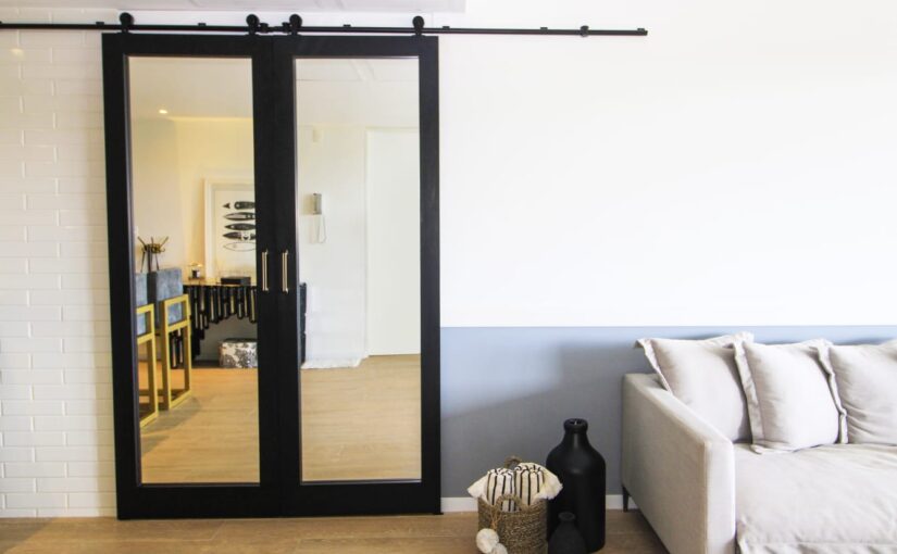 Maximising space with sliding doors.